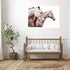 3 Palomino Horses Wall Art Photo Print in your hallway, framed with a white frame by Beautiful Home Décor.