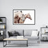 3 Palomino Horses Wall Art Print photo in a black frame for above your sofa empty wall from Beautiful Home Décor