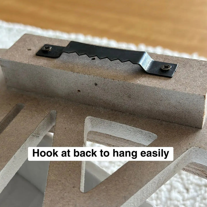 Large 60cm 80cm Hamptons Double frame floating wall clock with a hook at the back