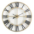 The Large Aura Floating Wall Clock is a stylish, luxurios black and gold metal wall clock