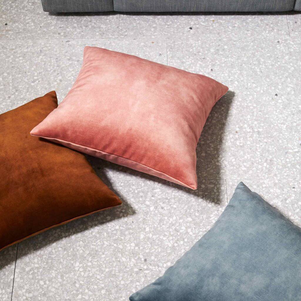 Ava Velvet Cushion 50cm Square Scatter Weave Cushions Covers Feather Insert