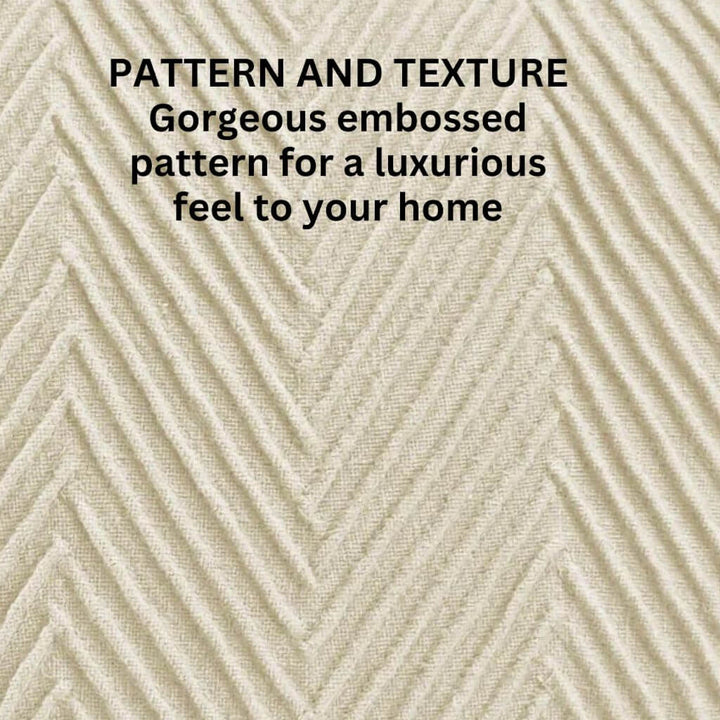 Add texture and pattern to your home decor with the 50cm Square Chevvy Cream Cushion with a chevron pattern, to style your bed or sofa.