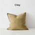 Como Clay Brown European Linen Cushion 50cm Weave Cushions Covers Feather Inserts