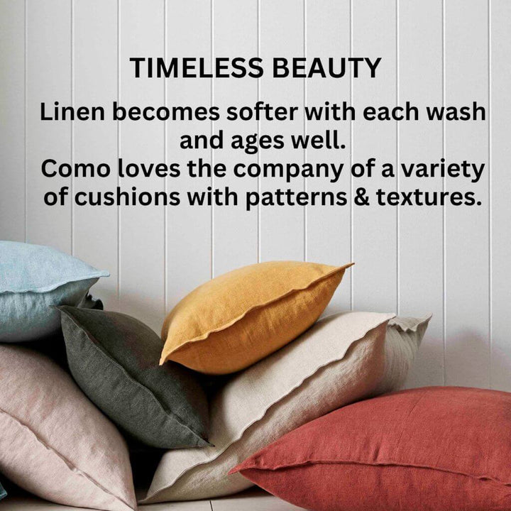 Como Rectangle Linen Cushion adds comfort and style to your bedroom or living room