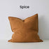 Como Spice Orange European Linen Cushion 60cm Weave Cushions Covers Feather Inserts