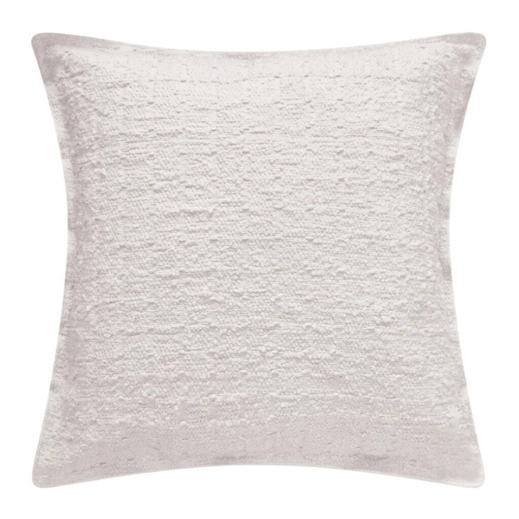 The Gemma Boucle Square Ivory Cushion, measuring 50cm is the perfect decorative cushion to style your bed or sofa.