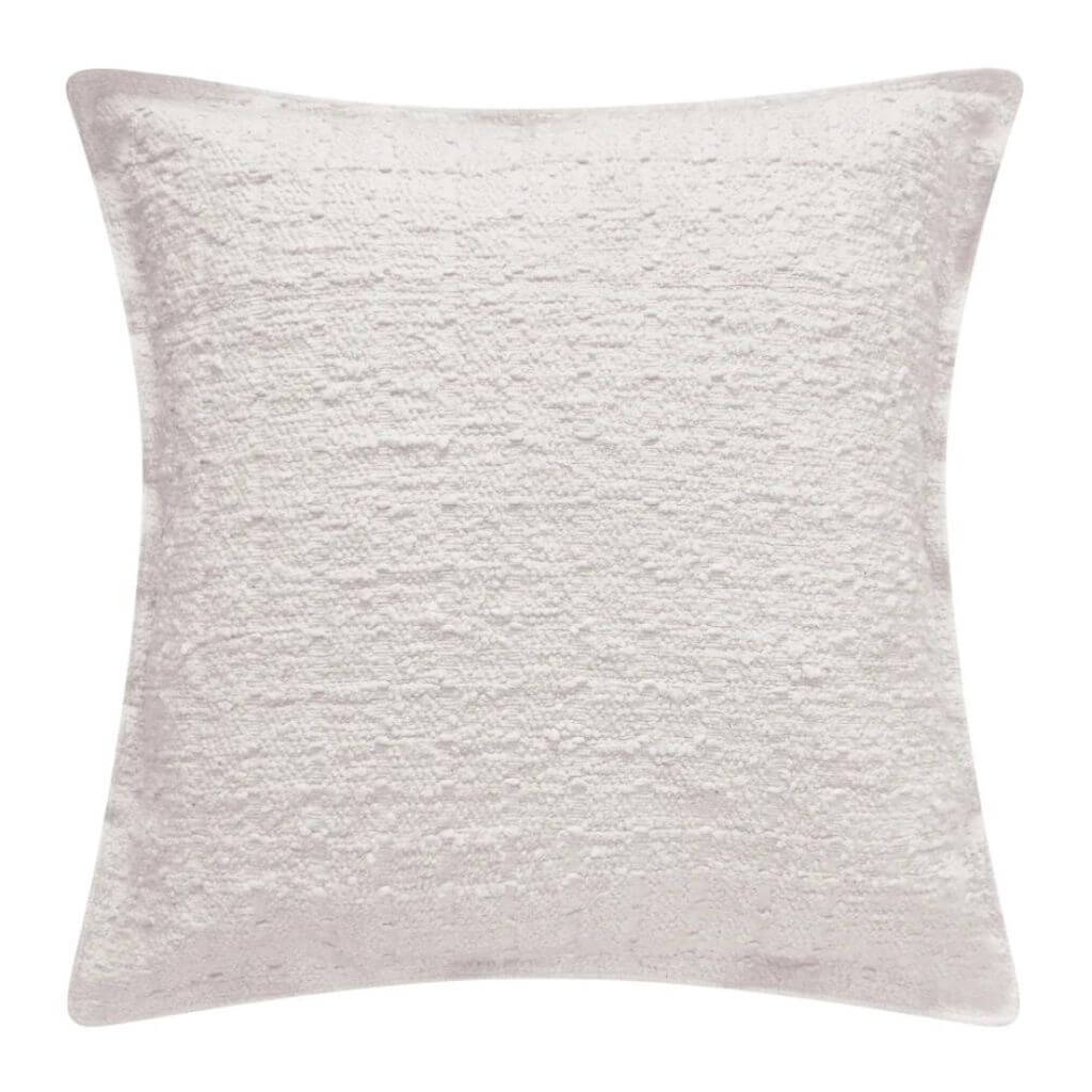 Gemma Ivory Boucle Cushion, 50cm Square Coastal Cushion