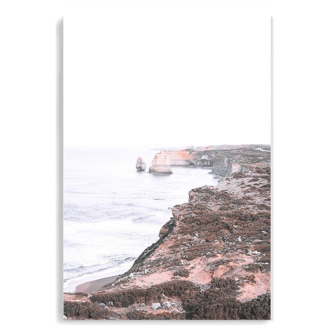 A wall art photo print of the Great Ocean Road B unframed, printed edge to edge without a white border