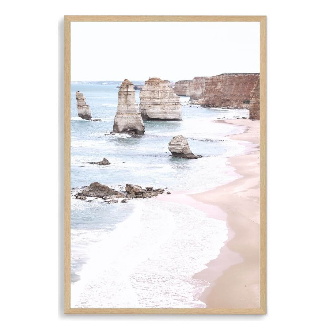 A wall art photo print of the Great Ocean Road A Twelve Apostles with a timber frame, no white border at Beautiful Home Decor