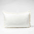 A gorgeous off white Rectangle 40cm x 60cm Luca Boho  Boho Fringe Cushion with cotton fringe edge.