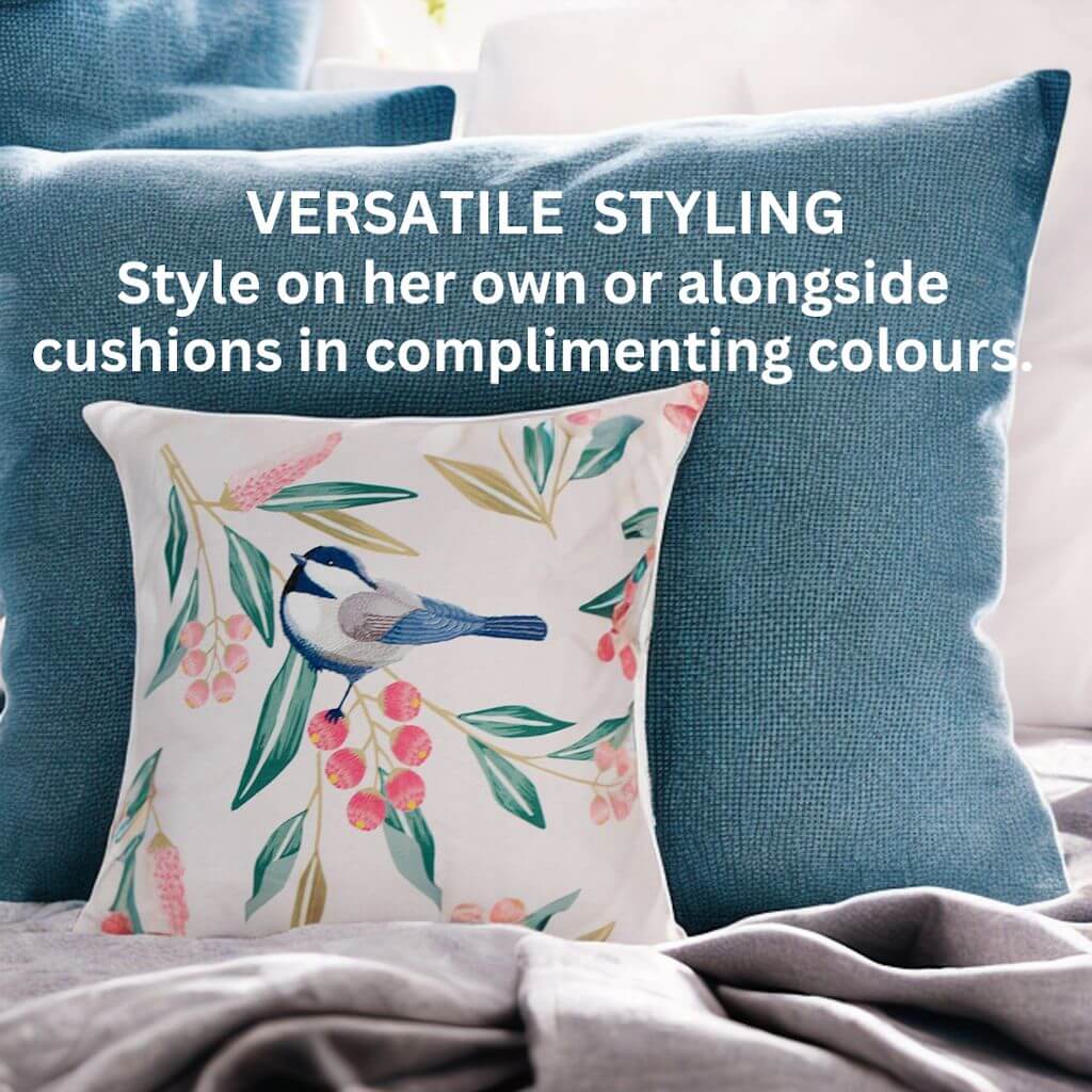 The Pretty Bird Cushion is the perfect Christmas Gift or Birthday Gift for a young teen girls room styling.