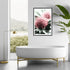 2 Australian Native Waratah Flowers B Wall art photo print with a black frame to decorate your bathroom by Beautiful Home Decor