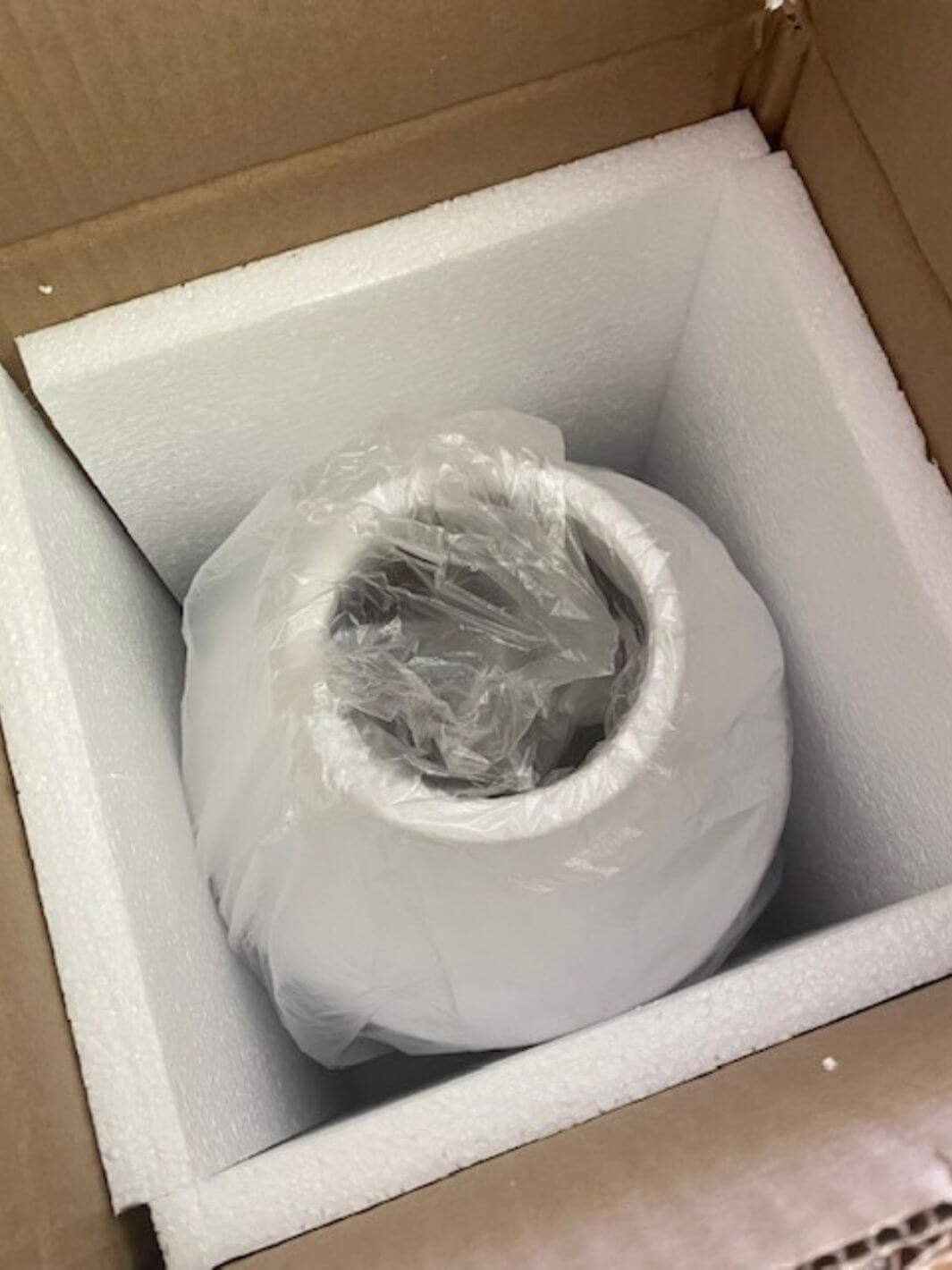 Large white decorative coastal vase in a box from Beautiful Home Decor