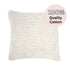 The 45cm square Callista cotton cushion has a crochet floral pattern to add texture to your bed or sofa.