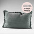The Rectangle 40cm x 60cm Chelsea Fringe Cotton Cushion is made with 100% quality cotton weave.