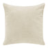 The back view of the cream Chevvy Cushion with a chevron pattern, measuring 50cm square to style your bed or sofa.