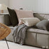 Como European Linen Cushion 50cm on bed Weave Cushions Covers Feather Inserts