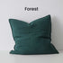 Como Forest Green European Linen Cushion 60cm Weave Cushions Covers Feather Inserts