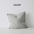 Como Laurel GREY European Linen Cushion 50cm Weave Cushions Covers Feather Inserts