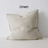 Como Linen White European Linen Cushion 60cm Weave Cushions Covers Feather Inserts