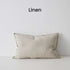 Como Linen White European Linen Cushion Lumbar 40cm 60cm Weave Cushions Covers Feather Inserts