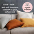Como Linen Lumbar cushions measuring 40cm x 60cm recatngle to decorate your bedroom or living room