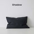 Como Shadow Black European Linen Cushion Lumbar 40cm 60cm Weave Cushions Covers Feather Inserts