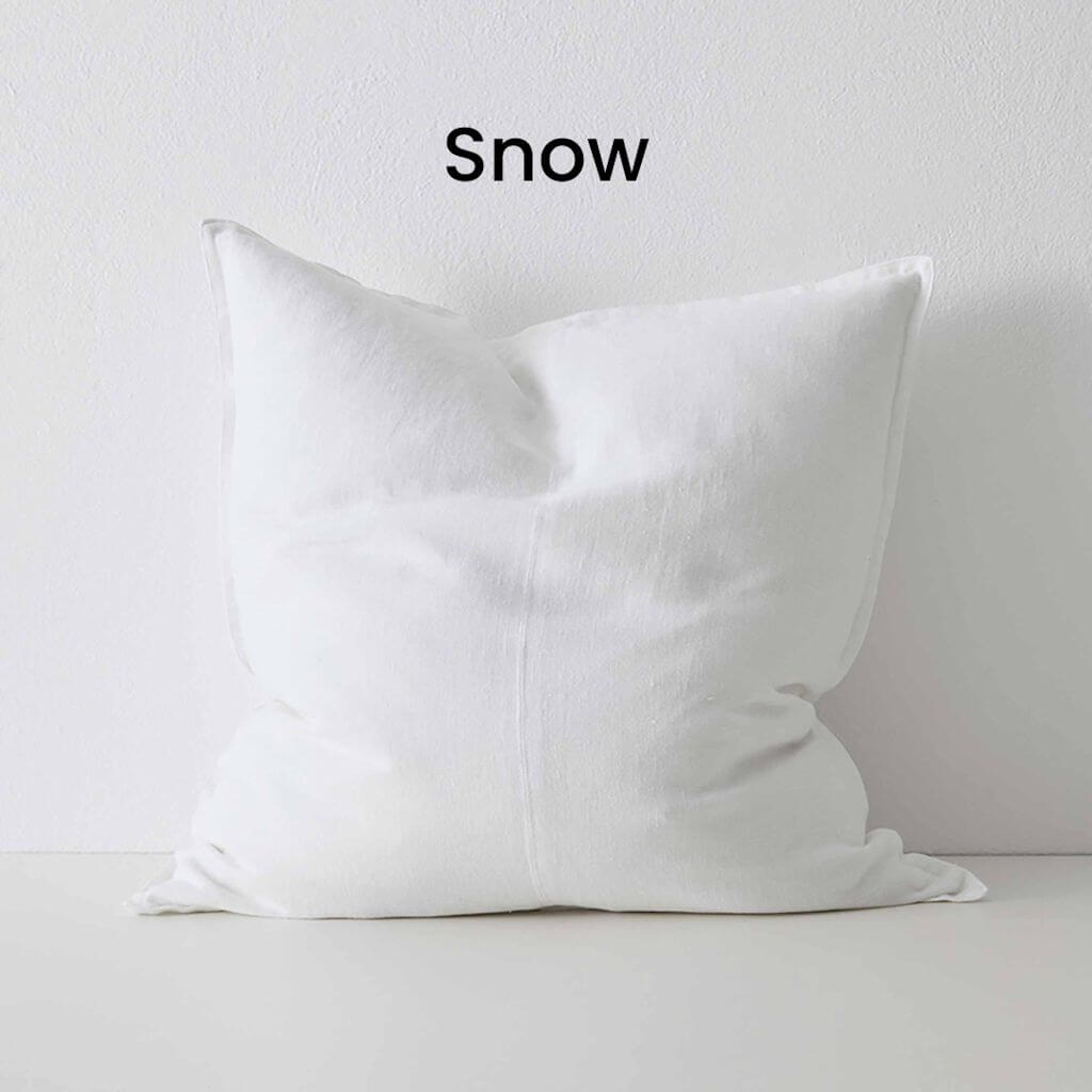 Como Snow White European Linen Cushion 60cm Weave Cushions Covers Feather Inserts