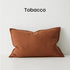 Como Tobacco Brown European Linen Cushion Lumbar 40cm 60cm Weave Cushions Covers Feather Inserts
