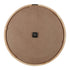 The back view of a big Contemporary Grey Wall Clock measuring 60cm with timber numbers.
