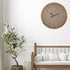 A large Contemporary Grey Wall Clock measuring 60cm with timber numbers to decorate your hallway walls.