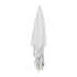 The Dove Cotton Throw in Ivory White measures 130cm x 170cm, perfect to style your bed or sofa