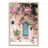 Greek Pink Villa with Green Door Wall Art Photograph Print Framed in Timber or Unframed Beautiful Home Decor