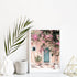 Greek Pink Villa with Green Door Wall Art Photo Print Framed or Unframed for a laundry shelf by Beautiful Home Decor