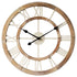 The large 60cm Hamptons Double Frame Floating Wall Clock features white numerals with a natural timber frame, measuring 60cm