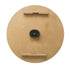 The back view of a big 70cm Hamptons Giro Wall Clock has a white timber clock face with raised wood numbers 