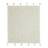 The Kye Cotton Throw back in cream and ivory white with a leaf pattern on both sides, measures 130cmx 160cm to style your bed or sofa.