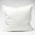 An off white Square 60cm Luca Boho Fringe Linen Cushion and throw bundle set