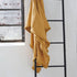 Add beautiful rich yellow to your home décor with a Luca Boho Fringe Linen Throw measuring 150cm x 200 cm in Turmeric Yellow