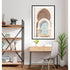 Moroccan Temple Arch Wall Art Photo Print with a black frame for the wall above your study desk.