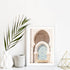 A4 Moroccan Temple Arch Wall Art Photo Print with a white frame and border by Beautiful Home Decor 