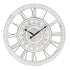 A large 70cm Palais Hamptons Vintage Industrial Wall Clock in black and white.