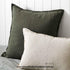 Perfect for your sofa or bed is the Como European Linen Cushion Lumbar 40cm 60cm Weave Cushions Covers Feather Inserts