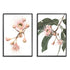 A set of 2 Native Gum Eucalyptus Flower Wall Art Prints with a black frame, no white border at Beautiful Home Decor