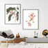 Decorate your empty walls with this gorgeous set of 2 native gum pink eucalyptus flowers  wall art prints