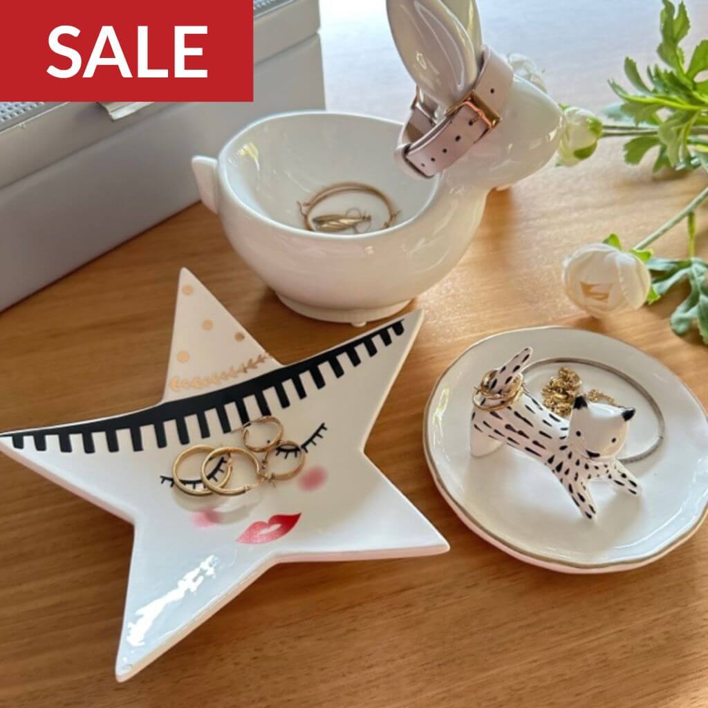 Decorative jewelry trays with animal designs in Black Friday Home Decor Sale