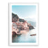 Amalfi Coast City Wall Art Photograph Print Canvas Picture Artwork White Framed or Unframed by Beautiful Home Decor