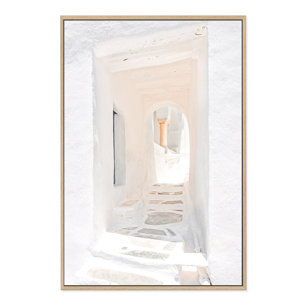 Archway in Santorini Greece Abstract Wall Art Photograph Print Canvas Picture Artwork Framed in Timber or Unframed by Beautiful Home Decor