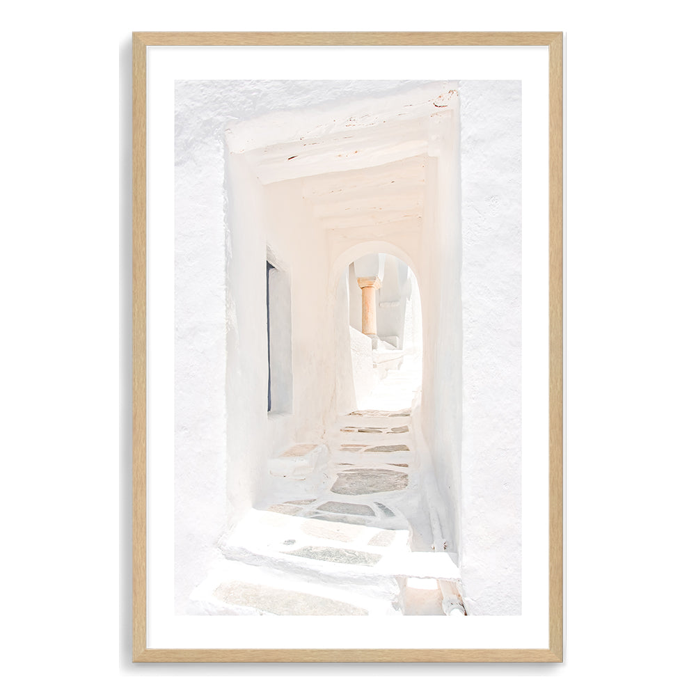 Archway in Santorini Greece Abstract Wall Art Photograph Print Canvas Picture Artwork Timber Framed or Unframed by Beautiful Home Decor