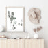 Australian Native Eucalyptus Leaves A in green muted tones in a stunning artwork for your wall. 
